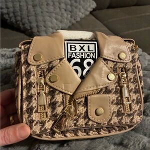 Beige Tweed Mini Bag